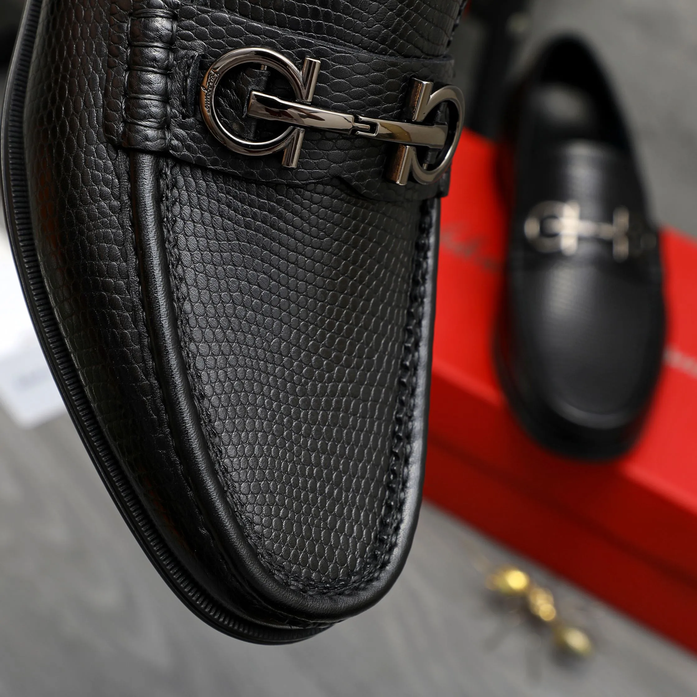 Men's shoes 💰p442 Product trademark: Ferragamo " Ferragamo ] Business slip-on leather shoes Regular size: 38-46 (45.46 custom-made, non-returnable) Product materials: Selected grained cowhide upper, cowhide lining, rubber outsole